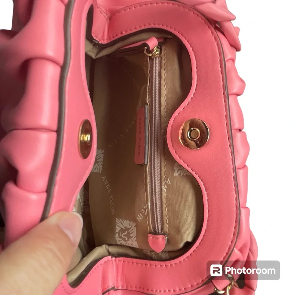 Anne Klein Satchel / Crossbody Purse - Pink